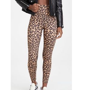 Beach Riot Leopard Print Piper Leggings Size Medium